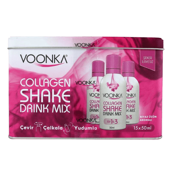  شراب مخفوق الكولاجين بالبرتقال والخوخ 15 قارورة X 50 مل فونكا | Voonka