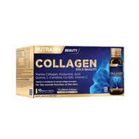 تحميل الصورة في عارض المعرض، شراب كولاجين السمك المتحلل بيوتي جولد 10,000 ملجم الجودة الذهبية نوتراكسين 10 أنبولات × 50 مل
