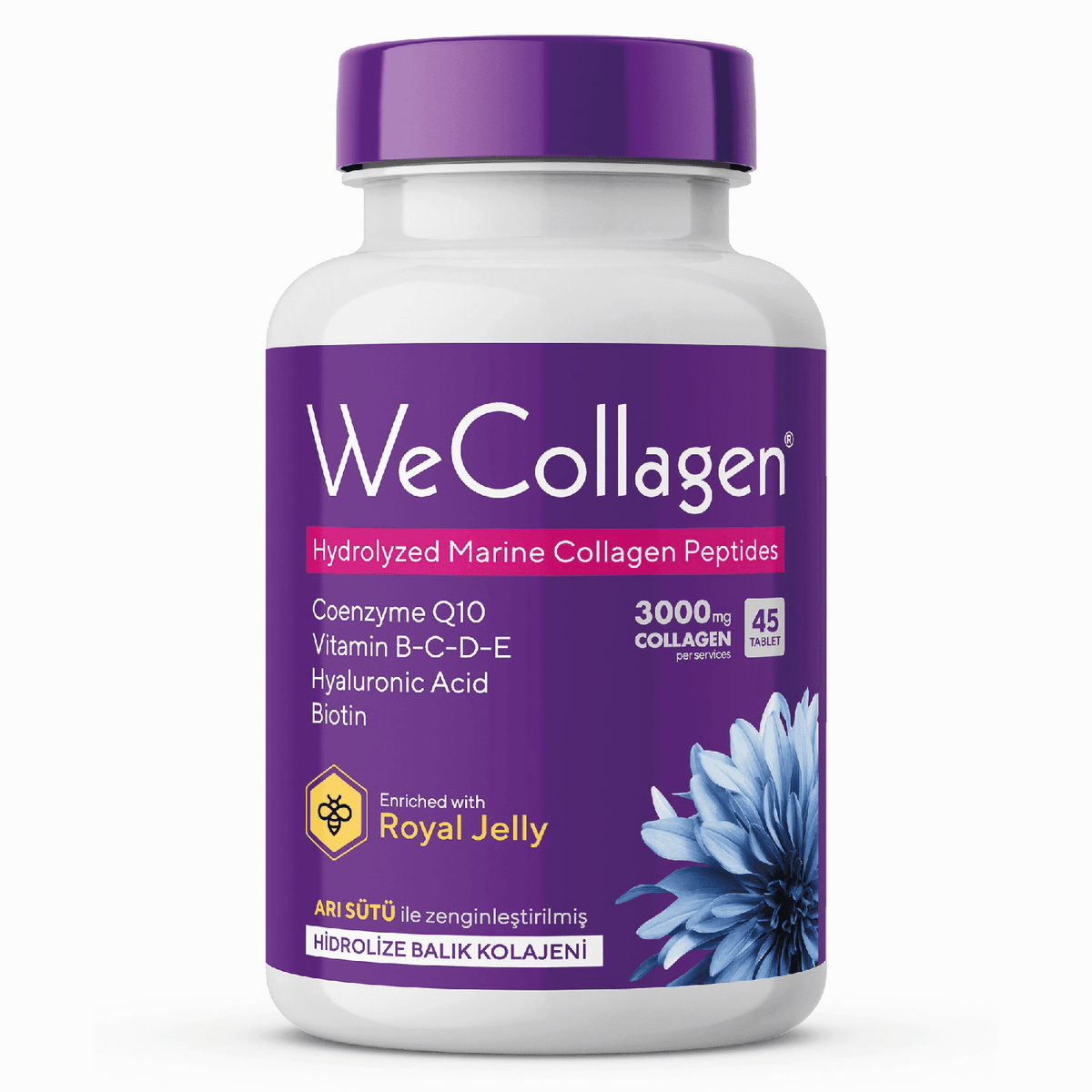 حبوب الكولاجين البحري الطبيعي WeCollagen® 45 قرص